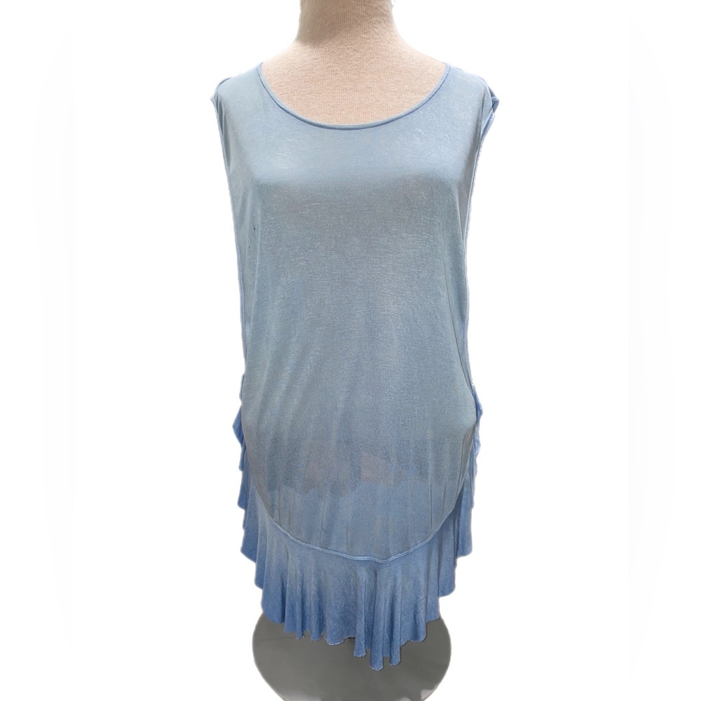 We The Free Light Cover-Up Tank Blue size Medium